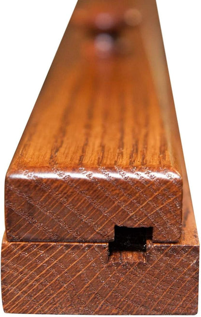 RRD Quilt Hanger for Wall for Display (72") Amish Made Wooden Quilt Rack Wall Mount - Rustic Tapestry Quilt Wall Hangers (Oak Wood, Michaels Stain, 72" Long)