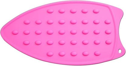 Bringsine Silicone Iron Rest Pad for Ironing Board Hot Resistant Mat(Hot Pink)