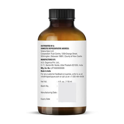 Majestic Pure Lemongrass Essential Oil with Glass Dropper - Huge 4 Fl Oz - 100% Pure and Natural Lemongrass Oil - Premium Grade Essential Oils for Diffuser, Aromatherapy, Soap and Candle Making