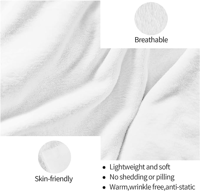 HGOD DESIGNS Watercolor Eucalyptus Flannel Fleece Bed Blanket Throw Blanket Lightweight Cozy Plush Blanket for Bedroom Living Rooms Sofa Couch 40"x50"