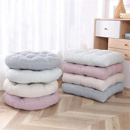 Tiita Chair Cushions 22"x22" Square Windows Pad for Adults Seating Pillows Set of 2, Beige