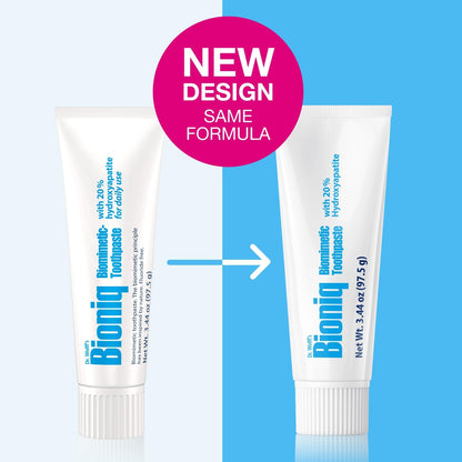 Bioniq Plus Biomimetic Toothpaste with 20 Percent Hydroxyapatite for Teeth and Gums I Clinically Tested I 3.44 oz