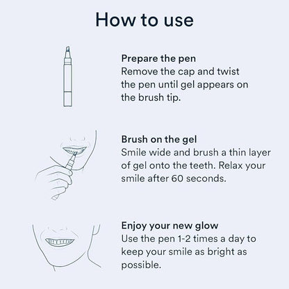 Auraglow Extra Strength Teeth Whitening Pen, 9% Hydrogen Peroxide, 40+ Whitening Treatments, Whitens Teeth Fast, No Sensitivity, 4mL