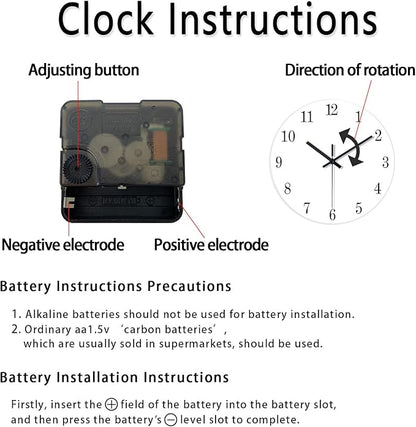 Black and Gold Wall Clocks Battery Operated 14 Inch Wall Clock Silent Non Ticking Glass Decorative Wall Clock for Office