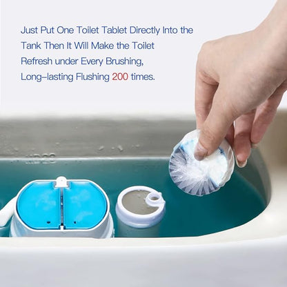 KIISIISO Toilet Bowl Cleaners 40 PACK,Long-Lasting Toilet Bowl Cleaner Tablets with Sustained-Release Technology Against Tough Stains,Automatic Toilet Cleaner for Deodorizing & Descaling