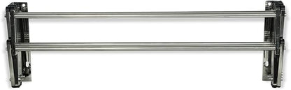 AERO W Racks Stainless Steel Wall Mounted Collapsible Laundry Clothes Drying Rack 45 Pound Capacity 11 Linear Ft