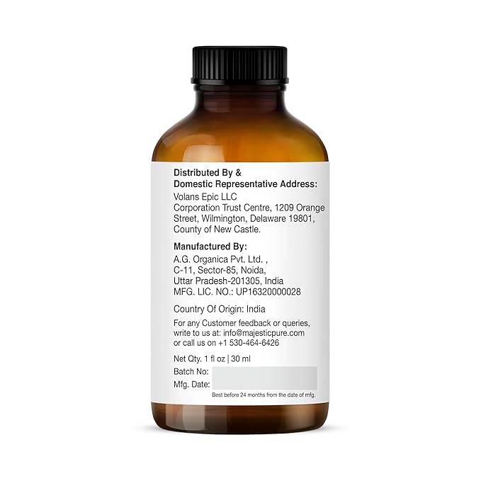 Majestic Pure Helichrysum Essential Oil with Glass Dropper - 1 Fl Oz - 100% Pure and Natural Helichrysum Oil - Premium Grade Essential Oils for Diffuser, Aromatherapy, Soap and Candle Making