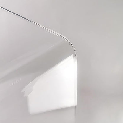 Acrylic Console Table, 37.5” L Thick Modern Entryway Table for Hallway, Living Room, Clear Acrylic Desk, 37.5” W x 29.25” H x 15.25” D, 220LBS Weight Capacity.