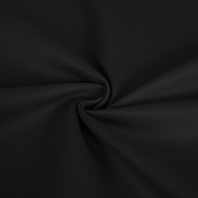 Blackout Curtains Custom Size for Bedroom 1 Panel, Thermal Insulated Blackout Curtains, Solid Grommet Privacy Room Darkening Drapes for Living Room Window (Customsize, Dark Grey)
