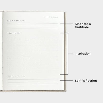 And Per Se Wellness Journal, Undated Daily Wellness Planner to Practice Positive Thinking, Mindfulness & Reflection, 91 Days Self-Care Journal For Women & Men(Beige)