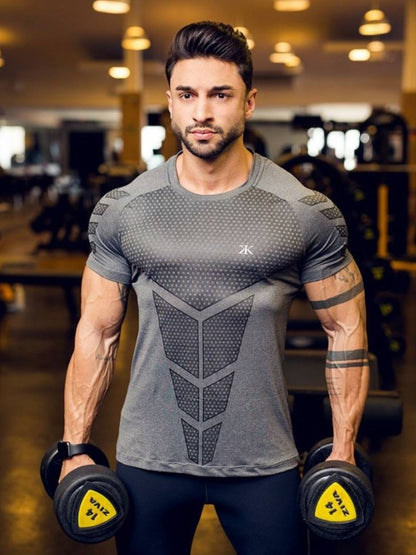 Men's Plus Size Round Neck Short Sleeve T-Shirt