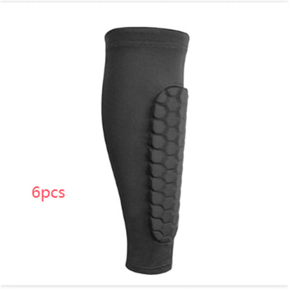 Honeycomb Shank Protection Foot Sock Men's Anti-collision Non-slip