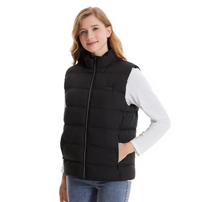 2026 Updated Version Two-touch 15Heat Zones LED Controller Heated Vest For Men & Women With Battery Pack