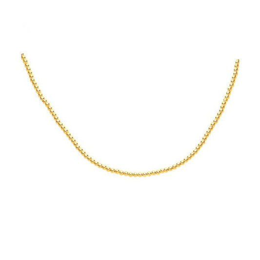 Chaîne à billes en or jaune 14 carats (3mm)