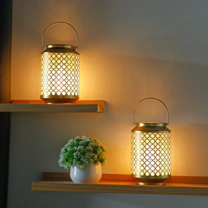 Metal Battery Operated Lamp 7.5'' High Cordless Decorative Lamp