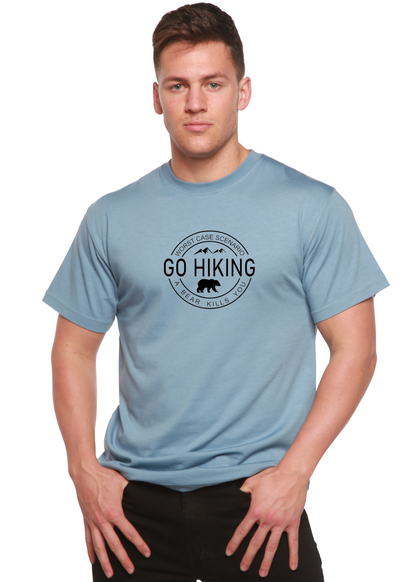 Go Hiking Men's Bamboo Viscose/Organic Cotton Short Sleeve Graphic T-Shirt