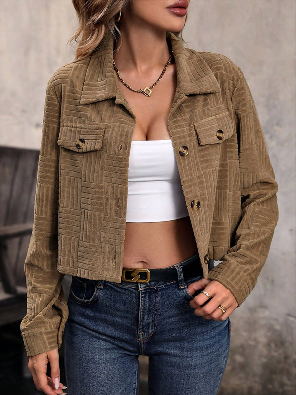 2026 Autumn New Coat European And American Cross-Border Exclusive Women's Clothing American Retro Versatile Casual Jacket For Women