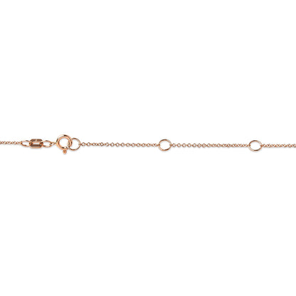 2 Micron 14K Rose Gold Plated Sterling Silver Bezel-Set Diamond Solitaire Pendant Necklace (1/3 cttw, H-I Color, I1-I2 Clarity)