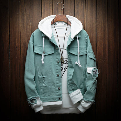 Hooded Denim Jacket