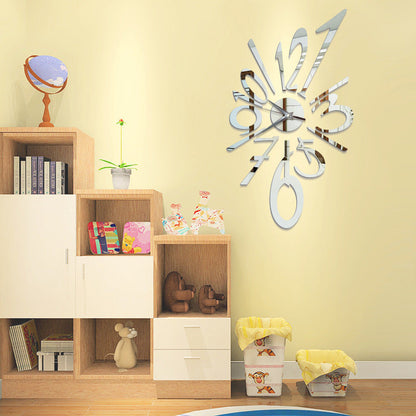 Creative DIY Decoration Fashion Wall Clock Wall Sticker Digital Clock
