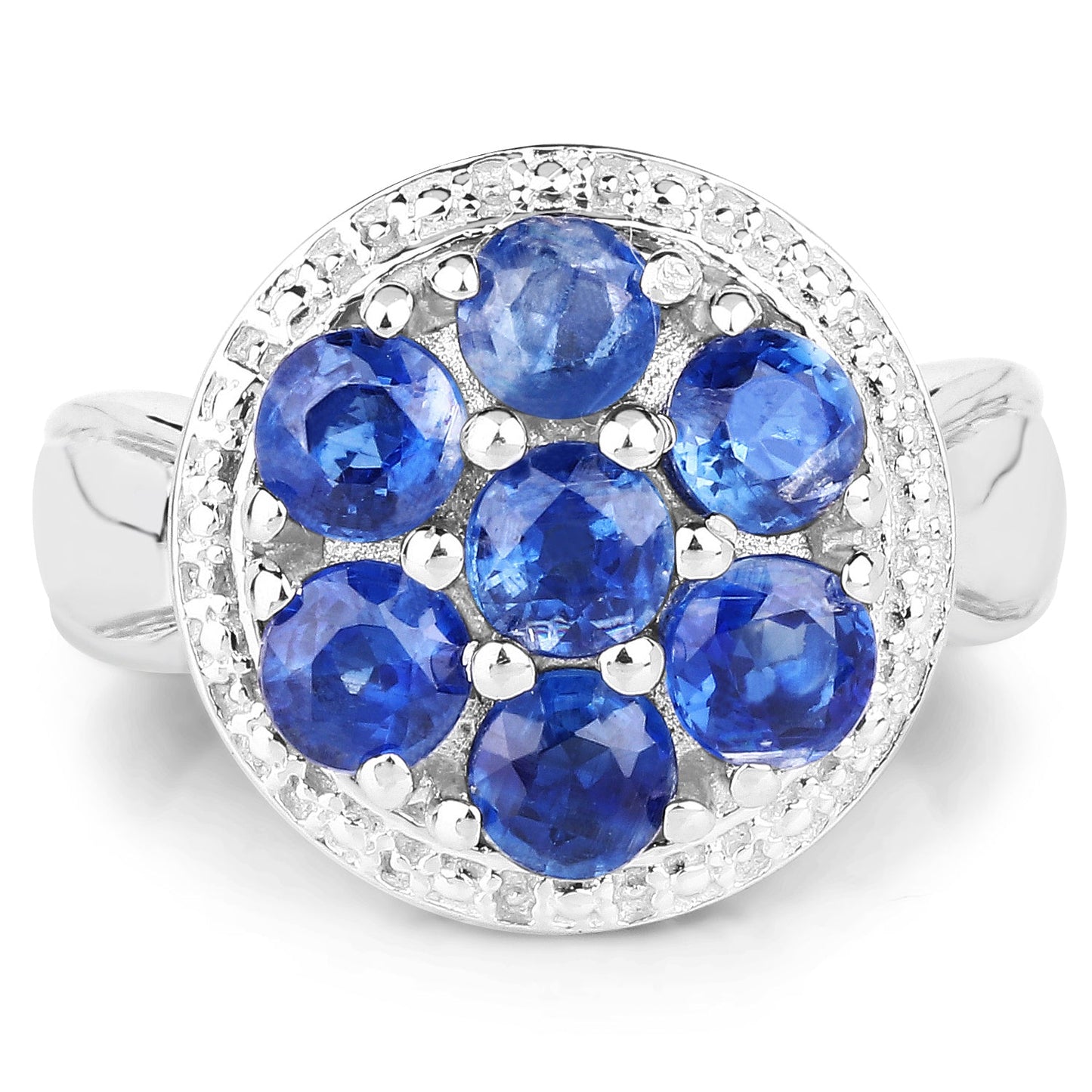 2.66 Carat Genuine Kyanite .925 Sterling Silver Ring