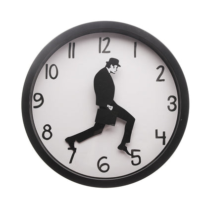 Walking Comedian Funny Wall Clock