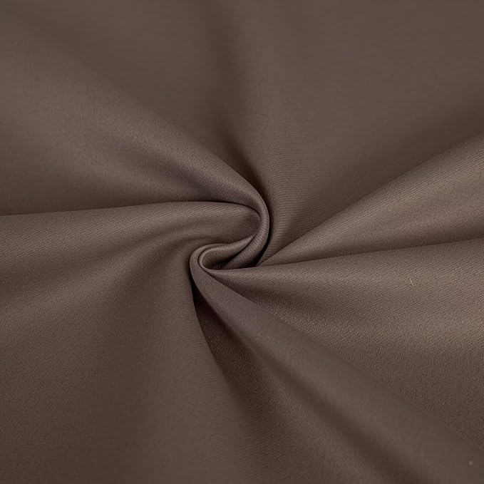 Blackout Curtains 108 Inches Long for Bedroom, Thermal Insulated Blackout Curtains 2 Panels Set, Solid Grommet Privacy Room Darkening Drapes for Living Room Windows(W52 x L108, Khaki)