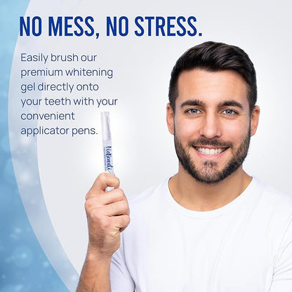 Teeth Whitening Pen Gel Kit: 35% Carbamide Peroxide Gel for Stain Removal - No Sensitivity with Remineralizing Pen for a Brighter Whiter Smile Mint