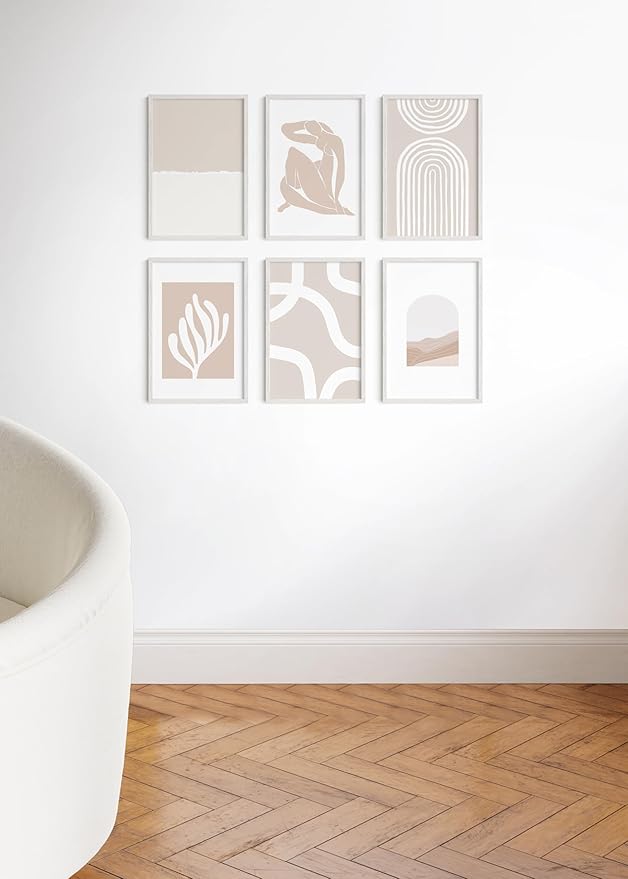 Haus and Hues 12x18 White Oak Wood Picture Frames Set of 25 - Premium Bulk Picture Frames 12x18 Bundle - Elegant Gallery Wall Frame Set for Posters, Art Display - Ideal for Wall Decor in Home & Office