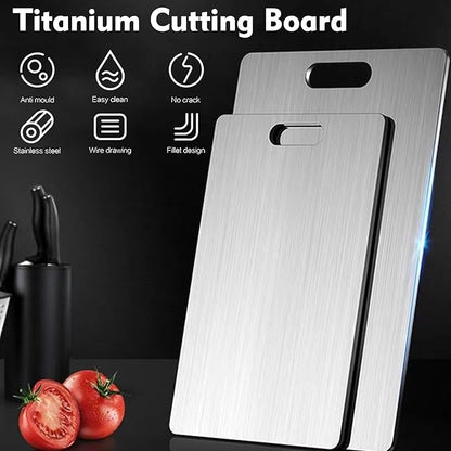Titanium Cutting Board - 1 pack Titanium Cutting Boards for Kitchen,Double Sided Titanium Cutting Mat（11.81 * 17.91in）