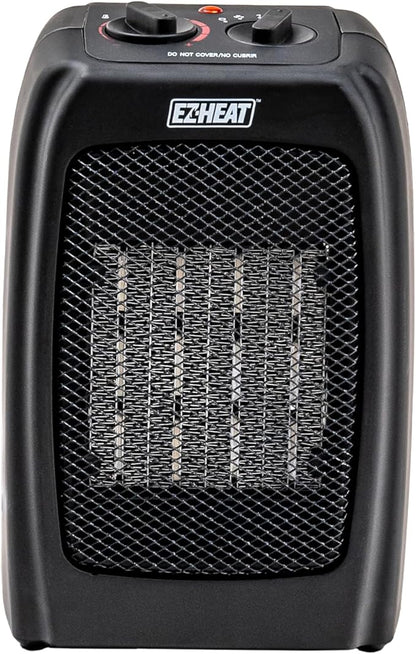 Electric Ceramic Portable Space Heater with Thermostat and Fan, Built-in Overheat Sensor, and Safety Tip-Over Switch, ST-MTPTC113