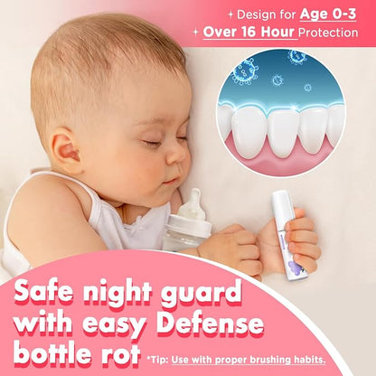 Mouth Spray for Kids, Toddler Toothpaste Helper, Fluoride Free Baby Toothpaste Cavity Protection, Oral Care with Natural P113+ Antibacterial Peptide - for Newborns to Age 6, Grape