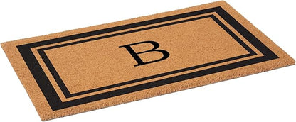 Calloway Mills 152963048B Black Border 30" x 48" Monogram Doormat Letter (B)