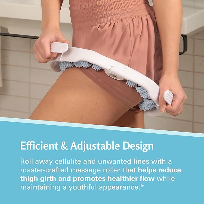 M3 Naturals Anti Cellulite Roller & Lymphatic Drainage Massager | Fascia Blaster for Contoured & Smoother Skin | Tool for Sore Arms, Legs, Stomach & Buttocks