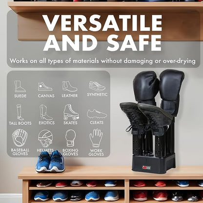 JobSite Boot Dryer - Mighty Dry with Heat Blower Fan - Fast Glove & Shoe Dryer - Helps Reduce Odor