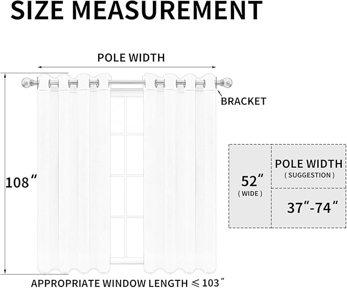 Easy-Going Blackout Curtains for Bedroom, Solid Thermal Insulated Grommet and Noise Reduction Window Drapes, Room Darkening Curtains for Living Room, 2 Panels (52x108 in,Dark Gray)