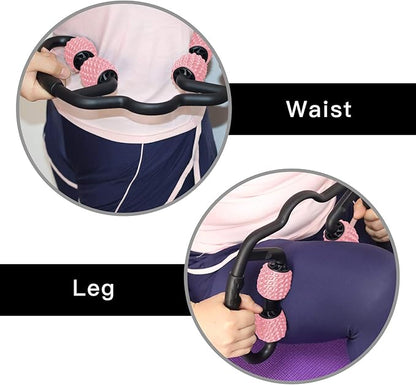 Cellulite Massage Tool Deep Fascia Massager & Dimpled Skin Remover for Legs - Anti-Cellulite Roller Tech with Lymphatic Drainage, Smooth Skin & Pain Relief for Thighs & Buttocks Sculpting