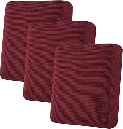 H.VERSAILTEX Super Stretch Stylish Cushions Covers/Furniture Cover Spandex Jacquard Small Checked Pattern Super Soft Slipcover Washable Individual