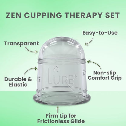 Silicone Cupping Therapy Set Beginner Massage Cupping Cups for Cupping Therapy Cup Kit for Massage, Myofascial Release, Cellulite Reduction