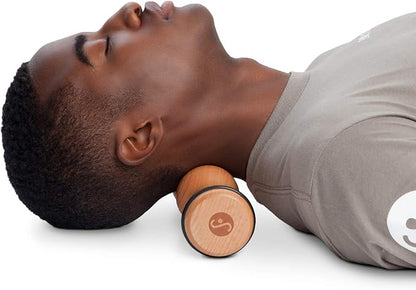 Body Back Wood Back Roller, Spine Stretcher & Aligner, Ma Roller, Back Cracker for Back Pain Relief and Muscle Recovery, Manual Back Massager, Wood Therapy Massage Tool (15 inch)