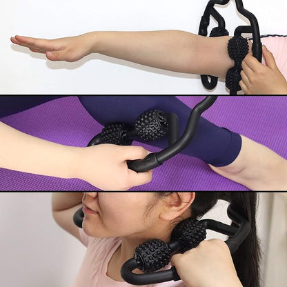 Cellulite Massage Tool Deep Fascia Massager & Dimpled Skin Remover for Legs - Anti-Cellulite Roller Tech with Lymphatic Drainage, Smooth Skin & Pain Relief for Thighs & Buttocks Sculpting