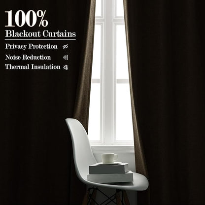 100" W x 84" L Faux Linen Room Divider Curtains, Full Blackout Pinch Pleated Drapes for Traverse Rod, Bedroom Divider Privacy Drapery with Hooks for Ceiling Track, 1 Panel, Light Khaki