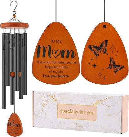 Gifts for Mom, Birthday Gifts for Mom from Daughter Son, Mother Gift for Birthday, Mothers Day, Thanksgiving, Christmas, 32 Inch Wind Chimes Gift for Home Decor