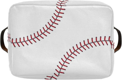 Storage Basket Bin Baseball Organizer Basket Collapsible Shelf Basket Cube with handle for Nursery Bedroom Bathroom
