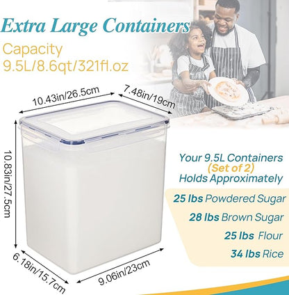 Vtopmart 9.5L Large Food Storage Containers