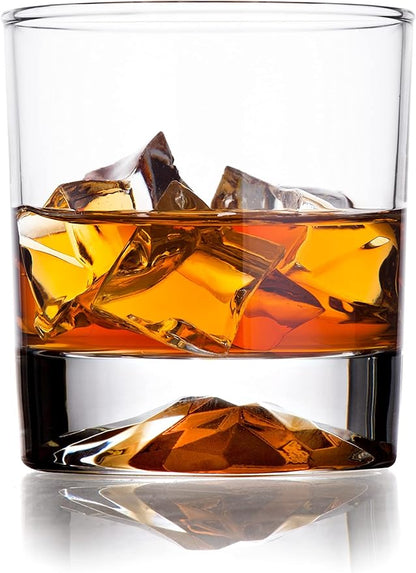 Whiskey Decanter Glasses Gift Set - 4 Whiskey Glasses - Airtight Stopper for Wine, Bourbon, Brandy, Juice, Water - Decanter Sets For Men Christmas Gifts for Dad Boyfriend Husband Him - Bezrat