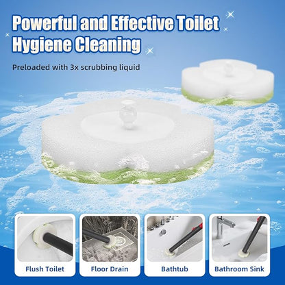 Toilet Bowl Cleaner Wand Refills,70 PCS Disposable Toilet Brush Heads Compatible with Wa.IE Jiemi and Most Wand,Disposable Wand Heads for Deep Cleaning