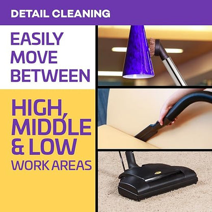 ProTeam ProVac FS 6 Commercial Backpack Vacuum with Power Nozzle Tool Kit, 6 Quart, Gray