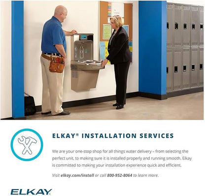 Elkay LZO8WSLK EZH2O Bottle Filling Station and Cooler, Light Gray Granite