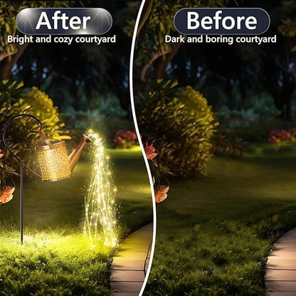 Solar Watering Can Light - Solar Yard Decorations Outdoor,Garden Decor Lights for Yard,IP65 Waterproof Hanging Lantern Lights,Outside Garden Flower Bed Decor Light for Moms Birthday